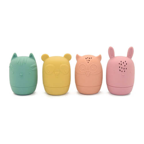 Silicone Animal Bath Toys Set