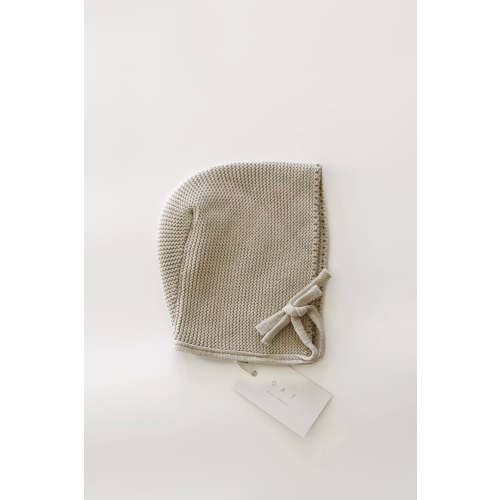 Purl Knit Bonnet ‘Mushroom’