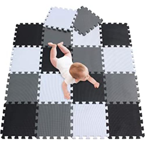 Amazon.com: Baby Play Mat|Foam Puzzle Floor Playmat for Infants,Children Kids|Tummy Time Crawling Sit Interlocking Square Non Toxic Meiqicool 18 Piece Mat 101104112 : Toys & Games