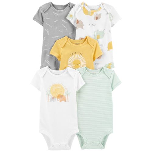 5-Pack Short-Sleeve Original Bodysuits - 3M - Multi