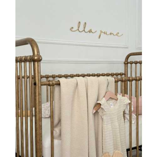 Wood script nursery baby room name laser cut sign cursive first and middle name signature font wall mounted crib change table decor
