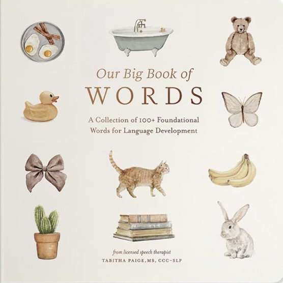 Our Big Book of First Words: A Collection of 100+ Foundational Words for Language Development (Tabitha Paige Children's Book Series)