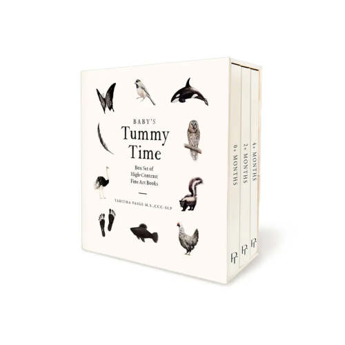 Tummy Time Books - Natural