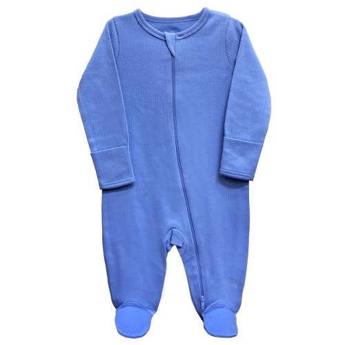 Wonder Nation Unisex Baby Zip Front Sleep N Play Pajamas (0-3m)
