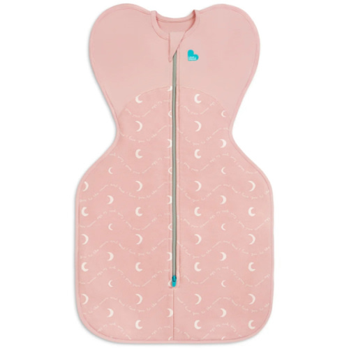 Swaddle Up™ newborn 1.5 TOG Cotton Dusty Pink Moon and Back