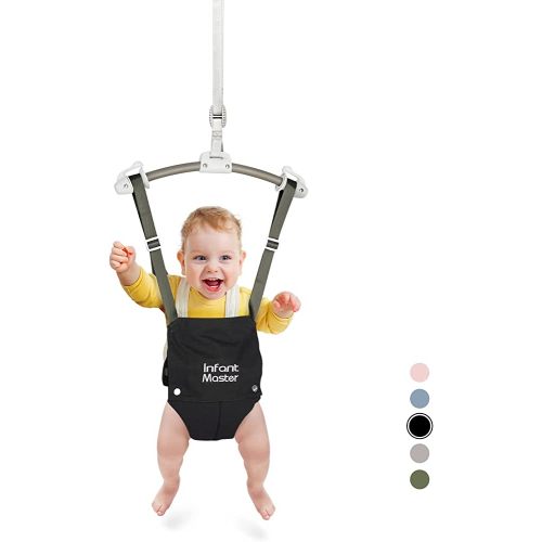 Infant Master Baby Doorway Jumpers, Sturdy Johnny Jumper Adjustable 10.8"-23.6" Strap, Soft Baby Johnny Bouncer w/ Seat Bag, Protable Doorway Jumper and Boucer for Baby, Ideal Gift for Infant
