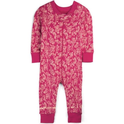 100% Organic Cotton Print Snug Fit Baby Pajamas, 0-3M