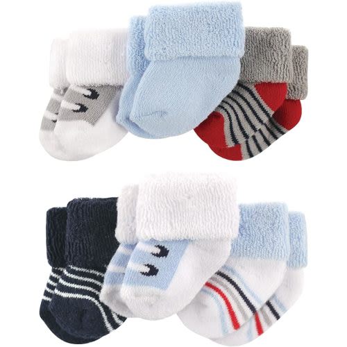Luvable Friends Unisex Baby Newborn and Baby Socks Set
