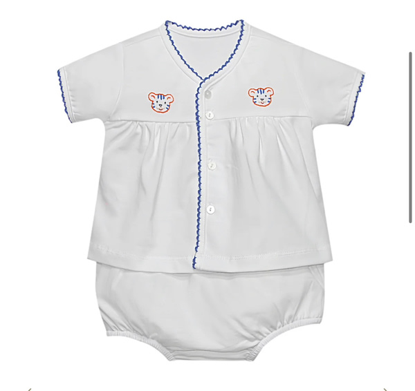 Navy/Orange Unisex Diaper Set