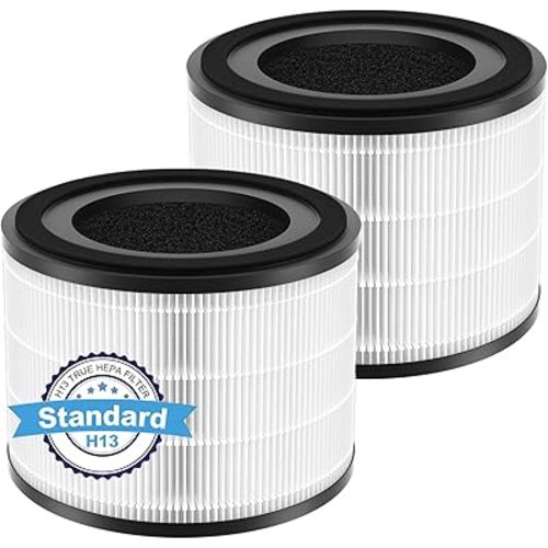 2 Pack AP-S0610L Replacement Filter Compatible with MOOK-A AP-S0610L Air Pur-ifier, Fit for MOOK-A Air Filter Replacement, 3-Stage Filtration System for MOOK-A H13 HEPA Filter Replacement