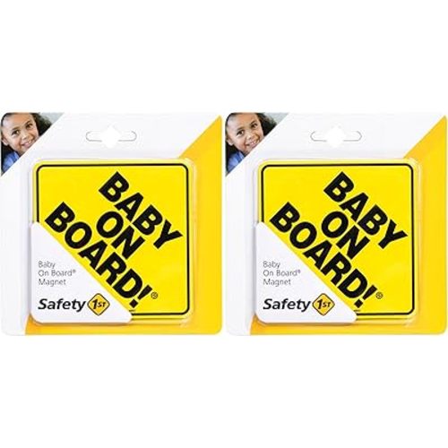 Safety 1st Baby On Board Sign Magnet (Pack of 2)