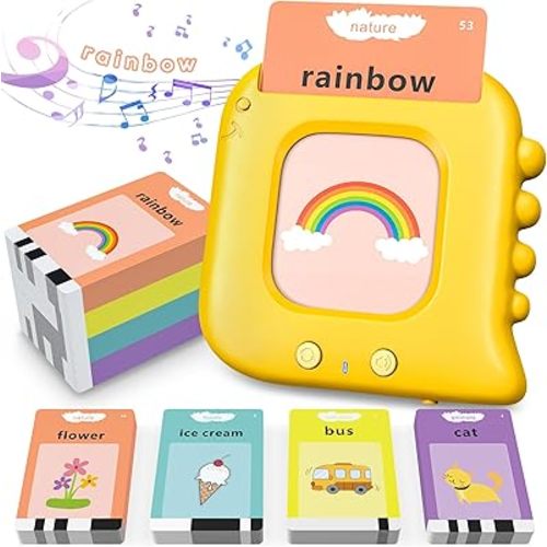Talking Flash Cards,Kids Toddler Flash Cards with 240 Sight Words,Montessori Toys,Autism Sensory Toys,Speech Therapy Toys,Learning Educational Toys Gifts for Age 1 2 3 4 5 Years Old Boys and Girls