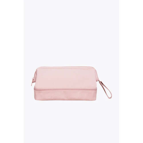 BÉIS 'The Dopp Kit' In Atlas Pink - Pink Travel Toiletry Bag & Toiletry Kit