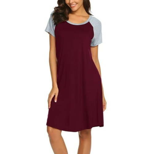 Daily Home Mom Clothes Women Maternity Dress Nursing Baby Nightgown Breastfeeding Nightshirt Sleepwear