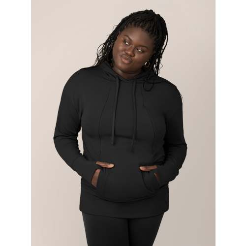 Bamboo Maternity & Nursing Hoodie | Black