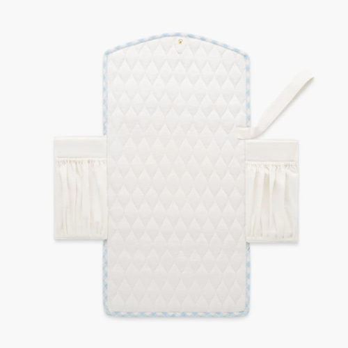 Portable Changing Pad - Blue Gingham | Gooselings