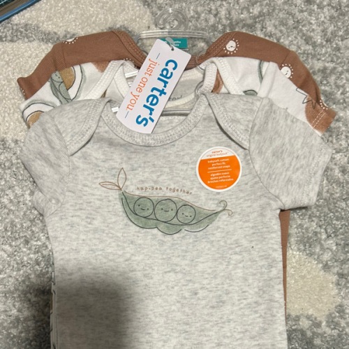 Carter's Just One You® Baby Boys' 3pk Bodysuit - hap-pea together veggie body suits