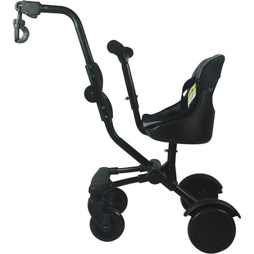 Englacha Uptown Rider – Child Rides Alongside Stroller Attachment with Comfy Padded Saddle Seat – Universal Fit for Most Strollers – Quick and Easy to Use – Designed for Safety