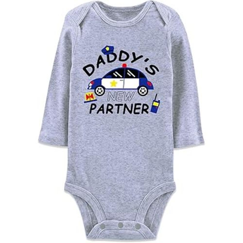 Baby Boys Girls Cotton Romper Newborn Funny Saying Bodysuit Long Sleeve Infant Neutral Jumpsuit 0-12 Months