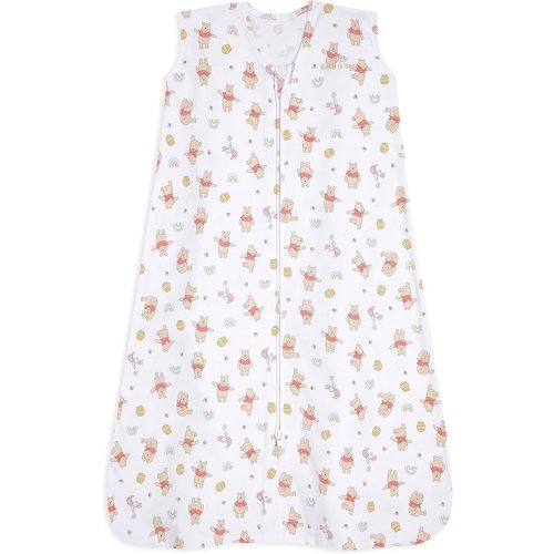 HALO Disney Baby Sleepsack, 100% Cotton Wearable Blanket, Swaddle Transition Sleeping Bag, TOG 0.5, Winnie Rainbows, Medium, 6-12 Months