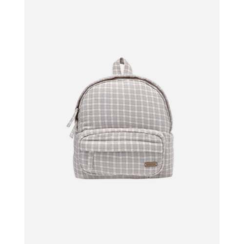 Mini Backpack Blue Gingham