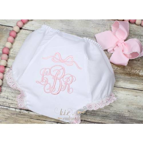Baby Bloomers / Diaper Cover / Monogrammed / Embroidered / Shower Gift / Coming Home / Bib