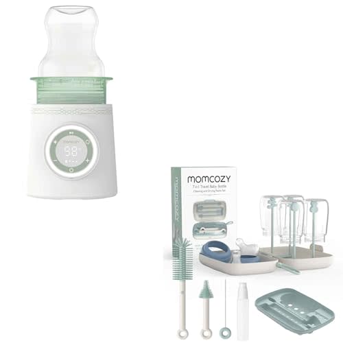 Momcozy Portable Bottle Warmer & Momcozy Bottle Brush Set