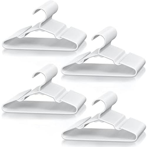VTRIN Baby Hangers 100 Pack Large Capacity Hard Plastic Kids Hangers Suitable for All Clothes of Infant and Toddler, Such as Short, Shirts and Thick Coats, Children Hangers for Kids Clothes