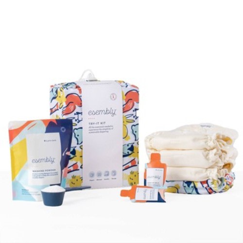 Esembly Cloth Diaper Try-it Kit Reusable Diapering System - (select Size And Pattern)