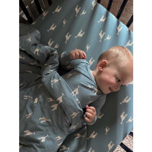 Crib Sheet - Giraffe Moss