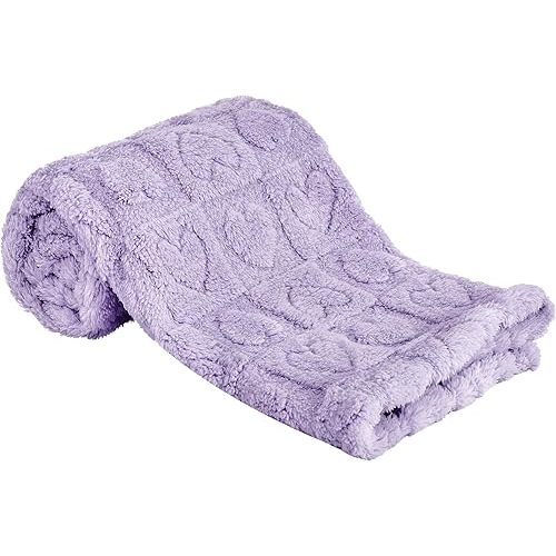 Yurhap Heart Baby Blanket, Love Plush Fleece Baby Blankets for Girls Boys