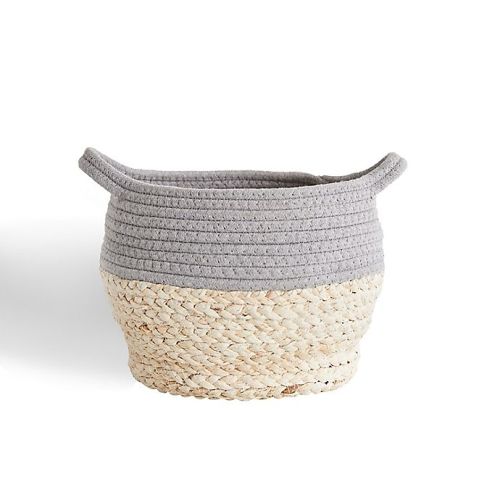 Levtex Baby Mozambique Storage Basket in Grey/Natural