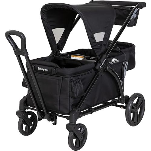 Baby Trend Expedition 2-in-1 Stroller Wagon PLUS, Ultra Black