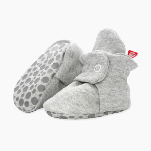 Zutano Organic Cotton Booties - Heather Gray, 0-3 Months