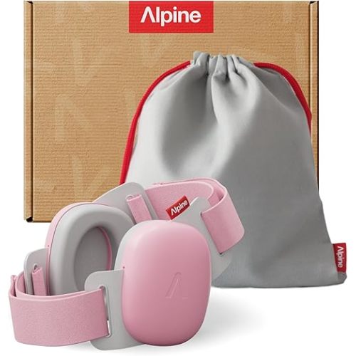 Alpine Muffy Baby - New & Improved Baby Ear Muffs Noise Protection for Babies and Toddlers - CE & ANSI Certified - Safe and Soothing Hearing Protection - Age 3-48 months - Approved by Babies - Pink