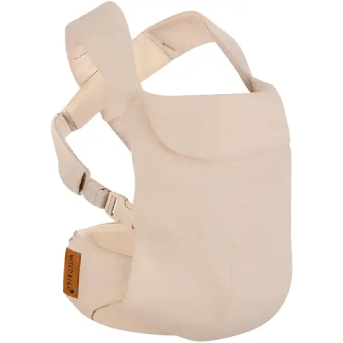 WildBird - Aerial Carrier - 7 to 45 lbs - for Moms, Dads & Caregivers - 100% Natural European Linen Fibers - Versatile & Adjustable - Small Size - Sparrow Fabric