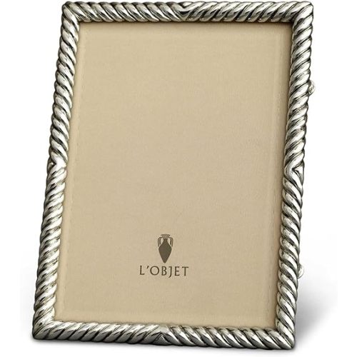 L'Objet Platinum Deco Twist Frame 4'' x 6'' (10cm x 15cm)