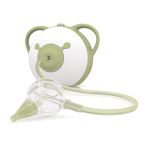 Nosiboo Pro Nasal Aspirator for Babies | Electric Nose Sucker | Made in EU | Adjustable Suction Power | Premium Quality | Award-Winning Design (Sage, 7,8x6,38x6,77 Inch)