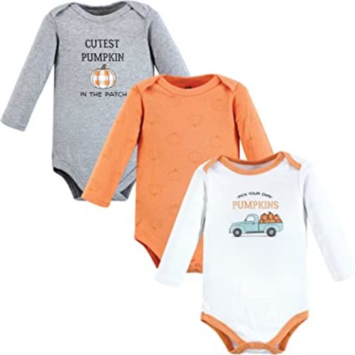 Hudson Baby unisex-baby Cotton Long-sleeve Bodysuits