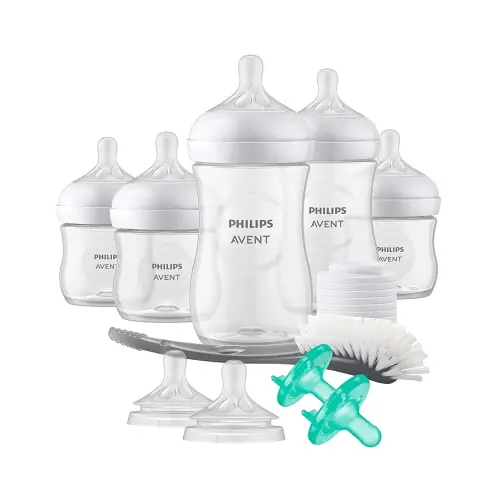 Philips AVENT Natural Baby Bottle with Natural Response Nipple, Newborn Baby Gift Set, SCD838/02