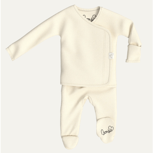 Footie - Oat – Bonsie Skin to Skin Babywear