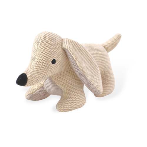 Dachshund Dog Knit Stuffed Animal Baby Toy (Organic Cotton)