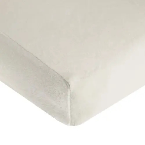 American Baby Company Heavenly Soft Chenille Fitted Crib Sheet 28" x 52", Warm and Cozy Neutral Chenille Sheet, Ivory, for Boys and Girls, Fits Crib and Toddler Bed mattresses