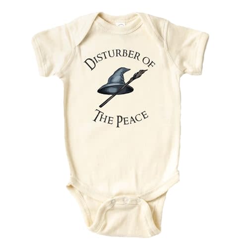 Disturber Of The Peace Onesie® - 100% Cotton - Cream Color (Newborn, Cream)