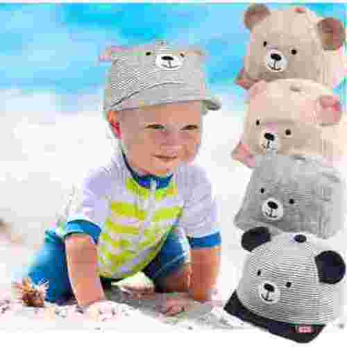 Baby Caps Girl Boys Cap Summer Baseball Hat Infant Sun Hat With Ear Stylish