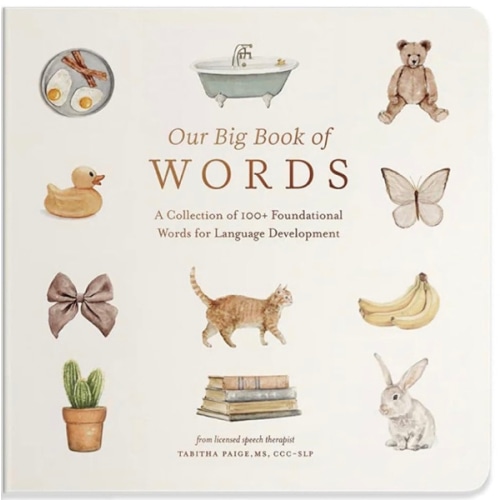 Our Big Book of First Words: A Collection of 100+ Foundational Words for Language Development (Tabitha Paige Children's Book Series)