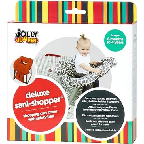 Jolly Jumper Deluxe Sani-Shopper Shopping Cart Cover with Safety Belt