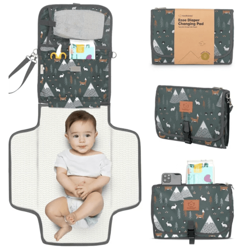 Ezee Diaper Changing Pad, Portable Diaper Changing Mat, Waterproof Foldable Diaper Changing Pad