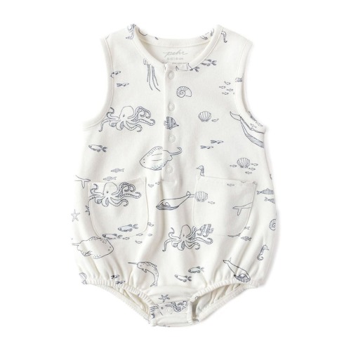 Sleeveless Organic Cotton Bodysuit, 0-3M