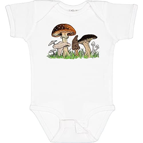 inktastic Mushroom Hunting for Morel Mushroom Baby Bodysuit